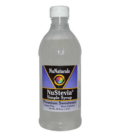 Simple Syrup with Stevia, NuNaturals (470ml) - Click Image to Close